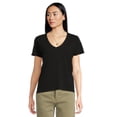 thumbnail image 1 of Remera Madewell Northside con Cuello en V Jet Black XX-Small, 1 of 4