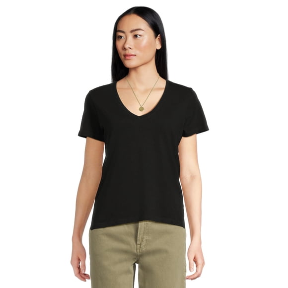 Remera Madewell Northside con Cuello en V Jet Black XX-Small
