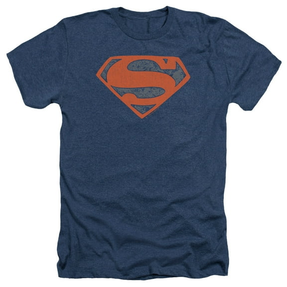 Superman - Vintage Shield Collage - Heather Short Sleeve Shirt - Small
