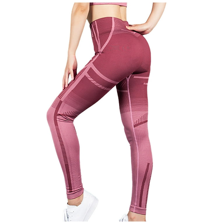 Efsteb Yoga Pants Women with Pocket Tummy Control Leggings Fitness Booty  Lift Pant Sport Leggings Athletic Fashionable Yoga Pants High Elastic Hip