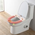 thumbnail image 2 of Hiroekza Toilet Seat Covers,Zipper Model Toilet Seat Household Embroidery Sitting Washer Toilet Seat Cover Cute Washer Four Seasons Universal Toilet Seat Clearance, 2 of 6