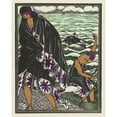 thumbnail image 2 of Fernand Siméon 12x14 Black Ornate Wood Framed Double Matted Museum Art Print Titled: Swimming Lesson; Costume and Chale, for the Bath (1921), 2 of 5