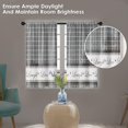 thumbnail image 2 of Farmhouse Kitchen Curtains 36 Inch Length Grey White Window Curtains Over Sink Set of 2, Modern Short Tier Curtain for Kitchen, Abstract Geometric Art Small Kitchen Decor, 2 of 6