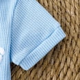 thumbnail image 3 of Kogui Baby Bodysuit Boy Short Sleeve Baby One Piece Bodysuit Or Toddler Shirt Funny Infant Clothes 0 3 6 9 12 18 24 Months (Light Blue,12-18 Months), 3 of 7