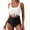 Black, variant on One Piece Swimsuit for Women Tummy Control Slimming Bathing Suit Cutout Tie Knot Printed Swimwear