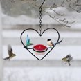 thumbnail image 4 of EUDIDV Suet Bird Feeder Handcrafted Circular Hanging Metal Hummingbird Feeder With Red Bowl For Garden Backyard Outdoor Decor Avian Feast Station, 4 of 7