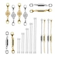 thumbnail image 2 of 22 Pieces Clasp Built-in Locking Jewelry Clasps Extender, 2 of 8