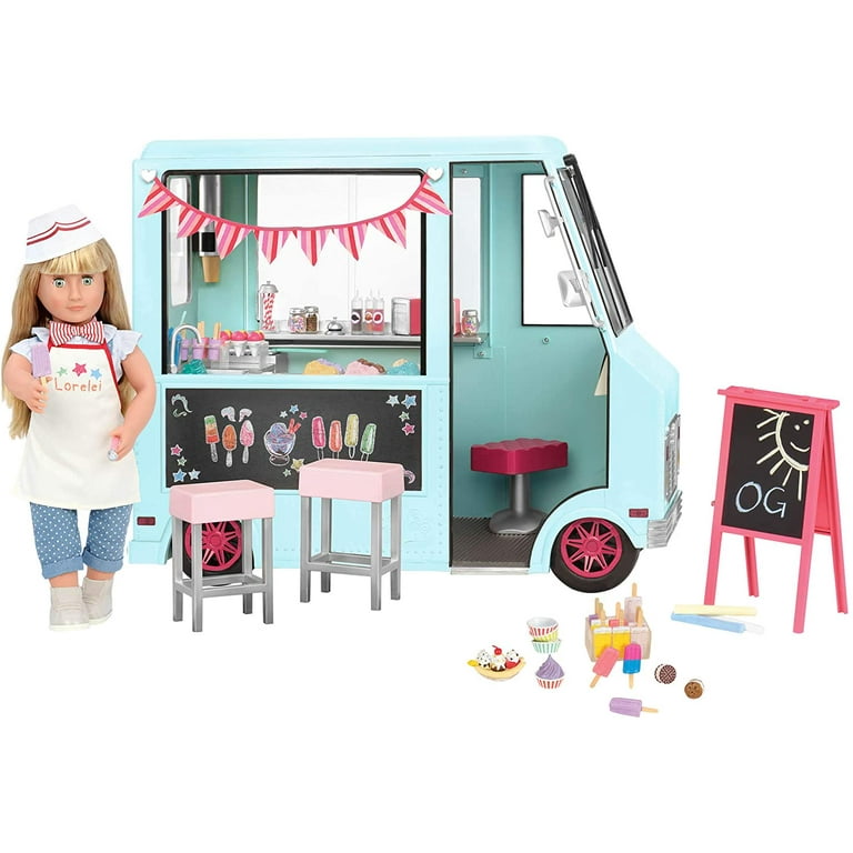 Two Scoops Ice Cream Cart  Our Generation 18-inch Dolls