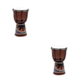 thumbnail image 3 of pitrice African Drum Good Sound Musical Instrument Premium Teaching Props Adults Bango Hand Drums for Party Bar House Church Random Color 2Set, 3 of 6