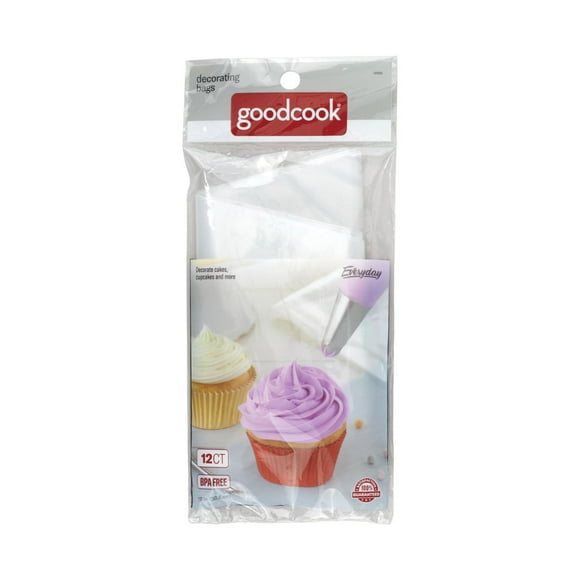 GoodCook Everyday Cake Decorating Bags, 12 Count
