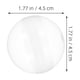 thumbnail image 3 of 100 cápsulas transparentes rellenables para máquinas expendedoras - Bolas de plástico transparente multiusos para máquinas de garras, juguetes, dulces, recuerdos de fiesta y almacenamiento, 3 of 7