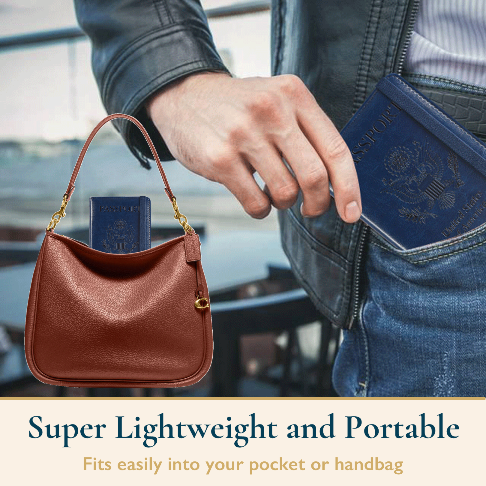 ComfiTime Passport Holder RFID Blocking Navy Blue photo 4