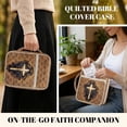 thumbnail image 5 of Yuyamidu Cross Bible Bags for Women Brown Quilted Bible Cover with Handle Lightweight Bible Carrying Case with Bookmarks Bible Tabs for Bible Study Supplies, 5 of 8