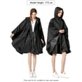 thumbnail image 2 of Poncho impermeable ANYOO, ligero, reutilizable, negro, 2 of 6