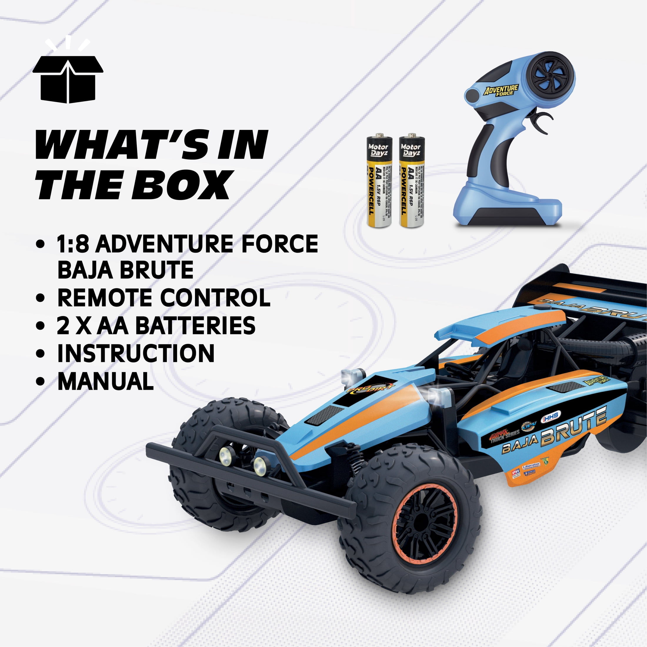 Adventure Force 1:8 Baja Brute Radio Controlled Vehicle