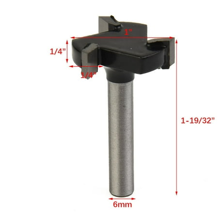 

BCLONG 1pc CNC Spoilboard Surfacing Router Bit 6mm Shank Durable Carbide Milling Cutter