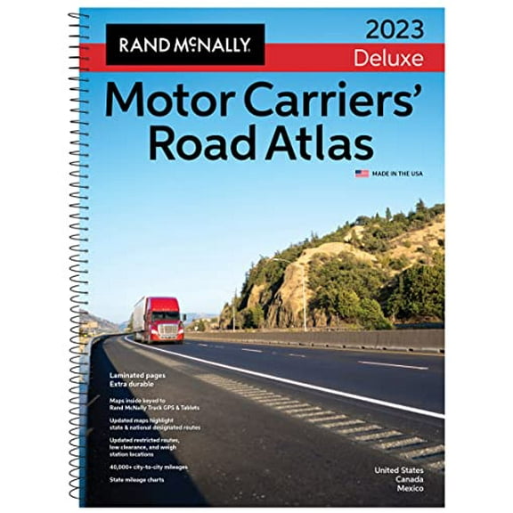 Pre-Owned Rand McNally 2023 Deluxe Motor Carriers' Road Atlas: United States, Canada, Mexico (Rand McNally Motor Carriers' Road Atlas DELUXE EDITION) Paperback