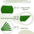 thumbnail image 3 of Uxcell Arrow Vanes Turkey Archery Arrows Feathers Fletching, Right Wing Fit for Hunting Target Shooting - Knife Shaped Green, 3 of 5