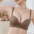 thumbnail image 3 of Ropa interior Original de media Copa para mujer, sujetador deportivo sin costuras, ajustable, antiflacidez, pequeño pecho, push up, 3 of 6