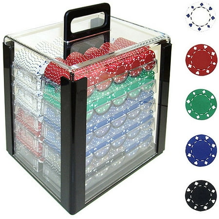 Power Chip - Trademark Poker 1000 11.5 Gram Suited Design Poker Chips in Acrylic Carrier