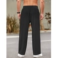 thumbnail image 3 of COOFANDY Men's Sweatpants Casual Lounge Cotton Pajama Yoga Pants Open Bottom Straight Leg Male Sweat Pants with Pockets, 3 of 9