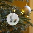 thumbnail image 7 of 3drose, Oregon, Keizer, a Piece of Raspberry Blueberry Pie and a Cup of Coffee, Circle Porcelain Ornament, 7 of 7