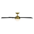 thumbnail image 3 of WAC Eclipse 54" Matte Black/Soft Brass Integrated LED Smart Ceiling Fan with Remote Control, 3 of 14