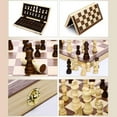 thumbnail image 2 of Chess Board Game International Chess Set Wooden Folding Chess Board Storage Box Travel Game M, 2 of 2