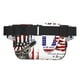 thumbnail image 3 of Balery Patriotic Skull Art Mochila Cinturón para Mujeres y Hombres, Bolsa de Cintura Impermeable de Doble Capa con Correa, 3 of 9