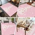 thumbnail image 6 of 8x10 Area Rugs Pink Christmas Tree Non-Skid Rubber Backing Large Rectangle Rugs - Living Room Bedroom Home Office, Winter Balls Snowflake Xmas Tree Indoor Floor Mat Carpets Washable Rug, 6 of 9