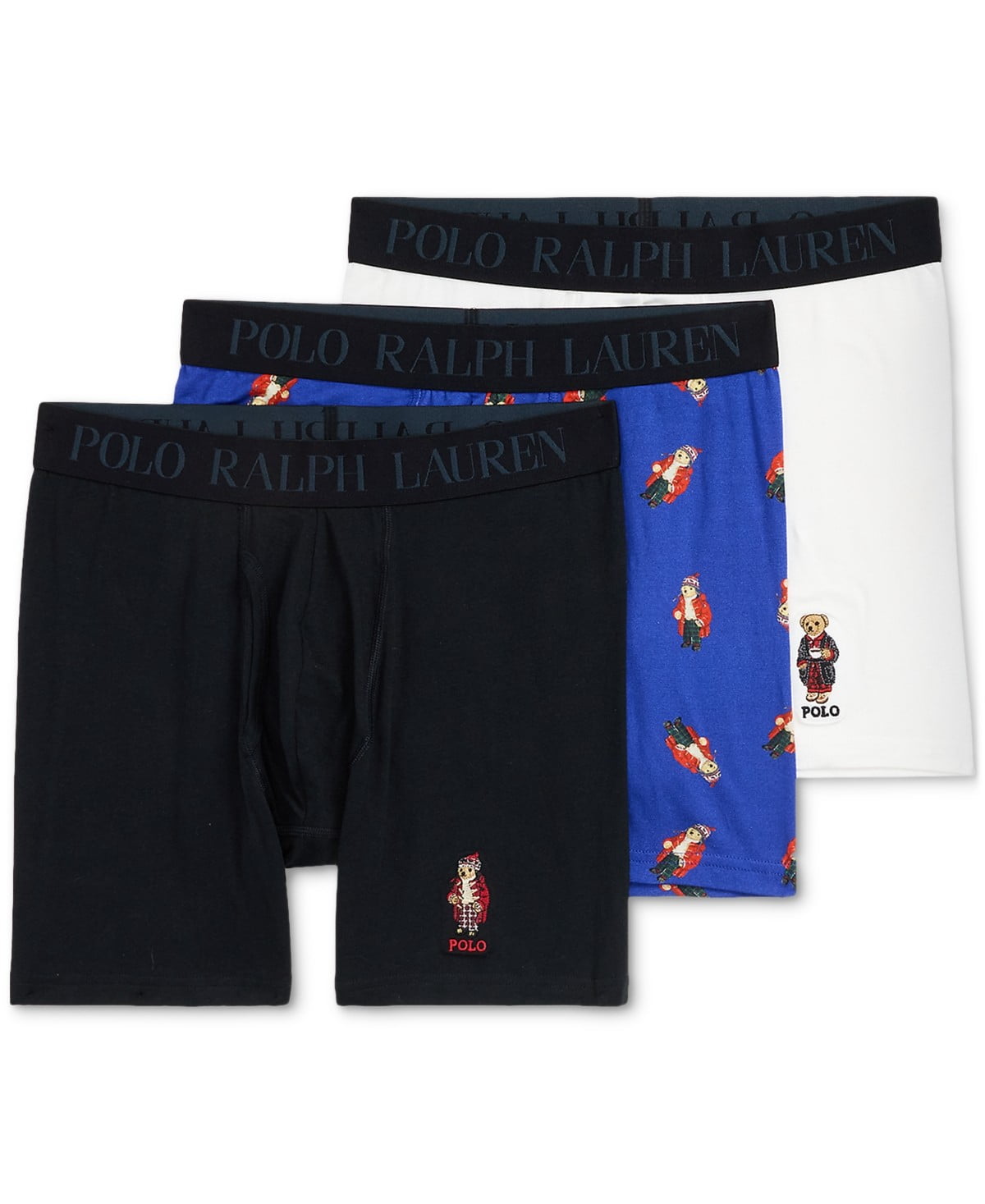 Polo Ralph Lauren Classic Fit Woven Cotton Boxers 3-Pack