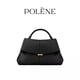 thumbnail image 1 of Bolso bandolera plisado de alta gama Smile Bag en negro, 1 of 3