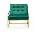 thumbnail image 3 of Meridian Furniture Pierre Fauteuil d'Appoint en Velours Vert, 3 of 5