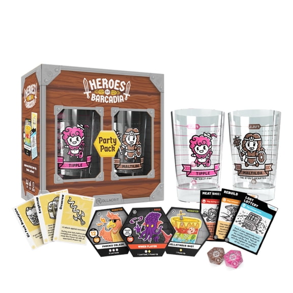 Rollacrit: Heroes of Barcadia Board Game: Party Pack Expansion