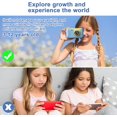 thumbnail image 4 of Cámara para niños, cámara para niños con trípode, lente giratoria de 180°, foto de 40 MP y vídeo HD 720P/pantalla IPS de 2,4 pulgadas, buen regalo para niños de 3 a 10 años, azul, 4 of 5