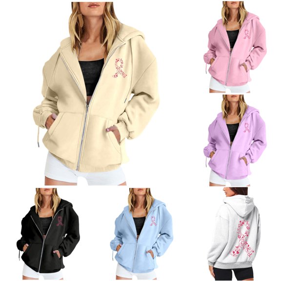 Zip Front Hoodless Pullover Sweatshirt for Women Soft Blend Long Sleeve Casual Lightweight Layering Top