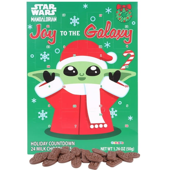Calendario De Adviento Navideño Mandaloriano De Star Wars 2023 Con Chocolate, 13 3/4 Pulgadas