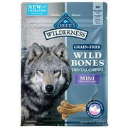 BLUE Wilderness Wild Bones Grain Free Dental Chews, 10 oz., Mini Bones for Dogs