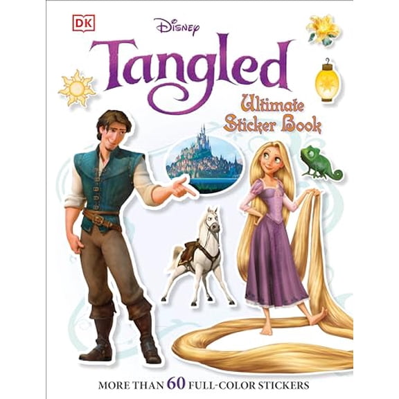 Pre-Owned Ultimate Sticker Book: Tangled: More Than 60 Reusable Full-Color Stickers (Paperback) by DK