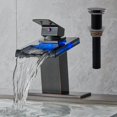 thumbnail image 1 of Grifo LED para lavabo de baño AVSIILE, acabado en bronce frotado con aceite, 1 of 9