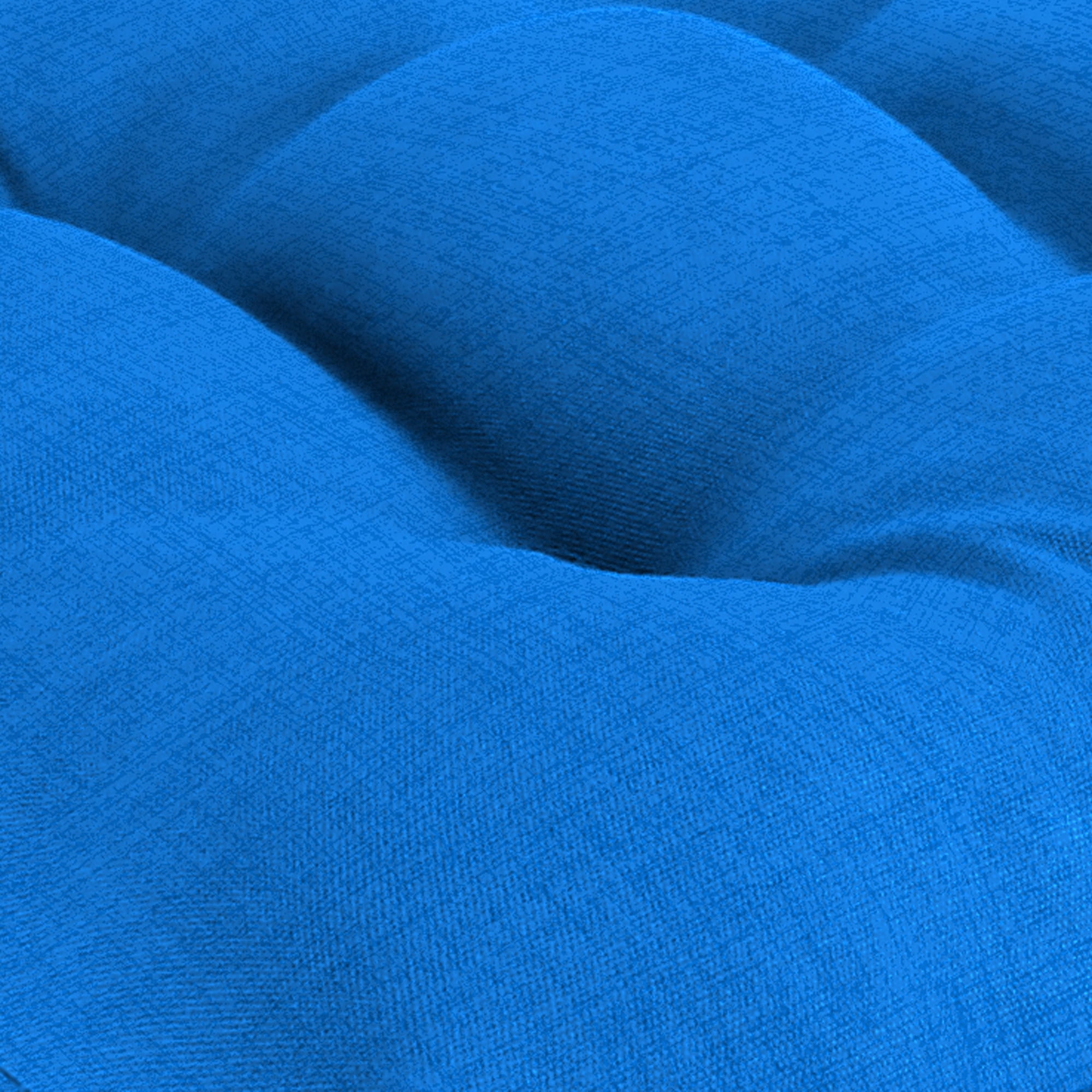 Jordan Manufacturing 18" x 18" Celosia Princess Blue Crosshatch Square Tufted Contoured Outdoor Wicker Seat Cushion (2 Pack)