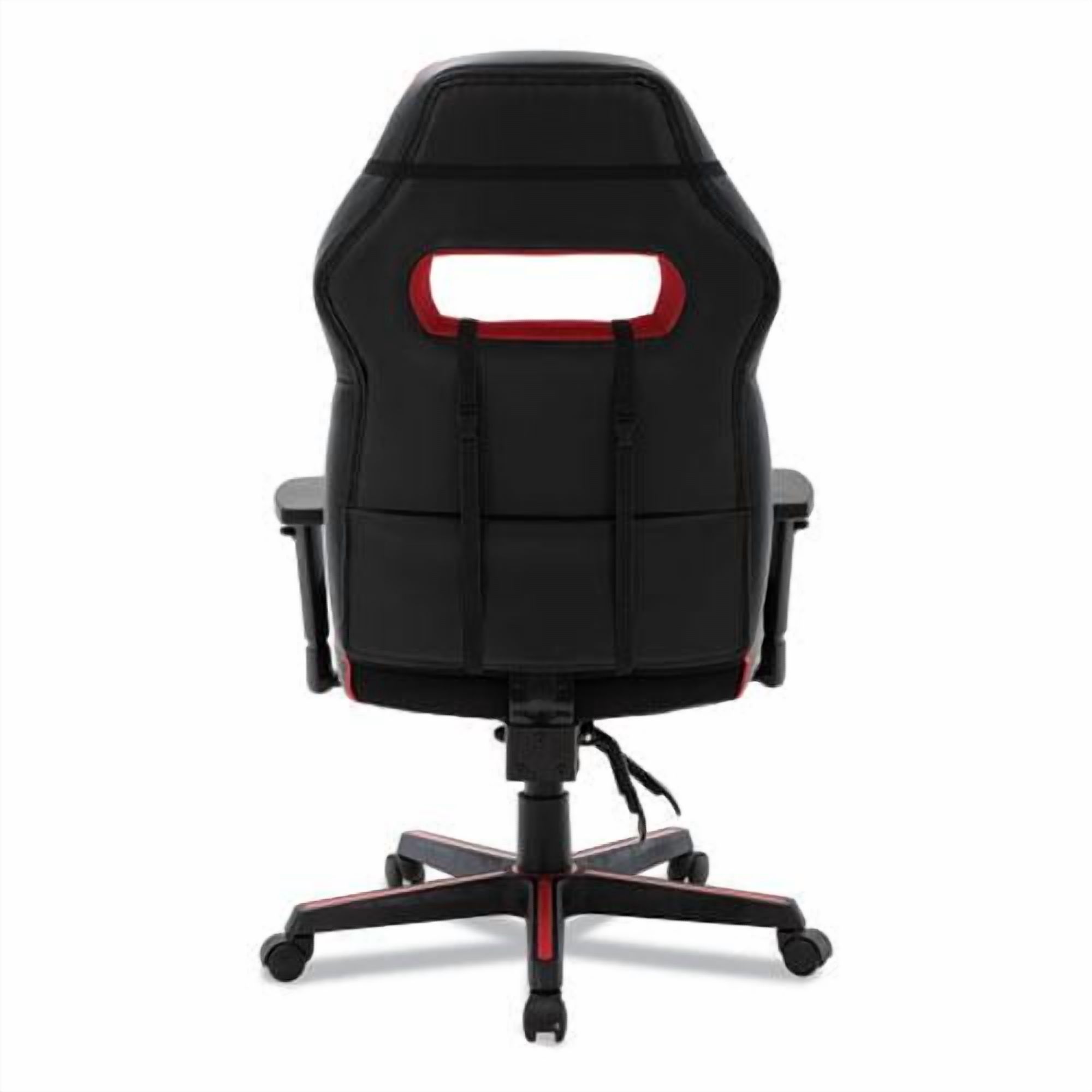 Alera BT-51593RED 15.91 in. to 19.8 in. Seat Height Racing Style Ergonomic Gaming Chair - Black/Red