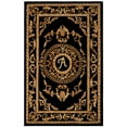 thumbnail image 2 of Safavieh  Handmade Naples Hanan Traditional Oriental Wool Rug Black Monogram "A" 5' x 8' 5' x 8' Rectangle, 2 of 5