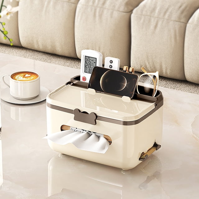 Dvkptbk Tissue Box Paper Box Household Living Room Remote Control Organizer Box Upscale Wind Meal Tissue Box organization and storage