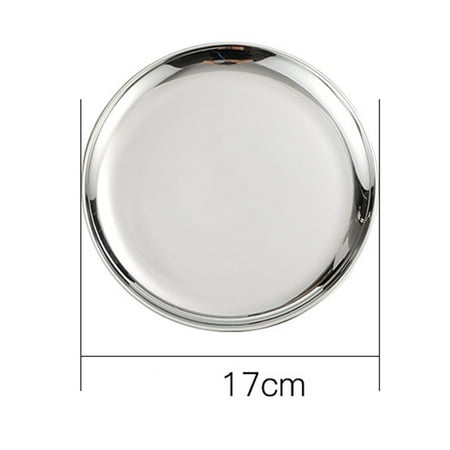 

GLFILL Stainless Steel Dinner Plates Lunch Plates Breakfast Plates 10inch