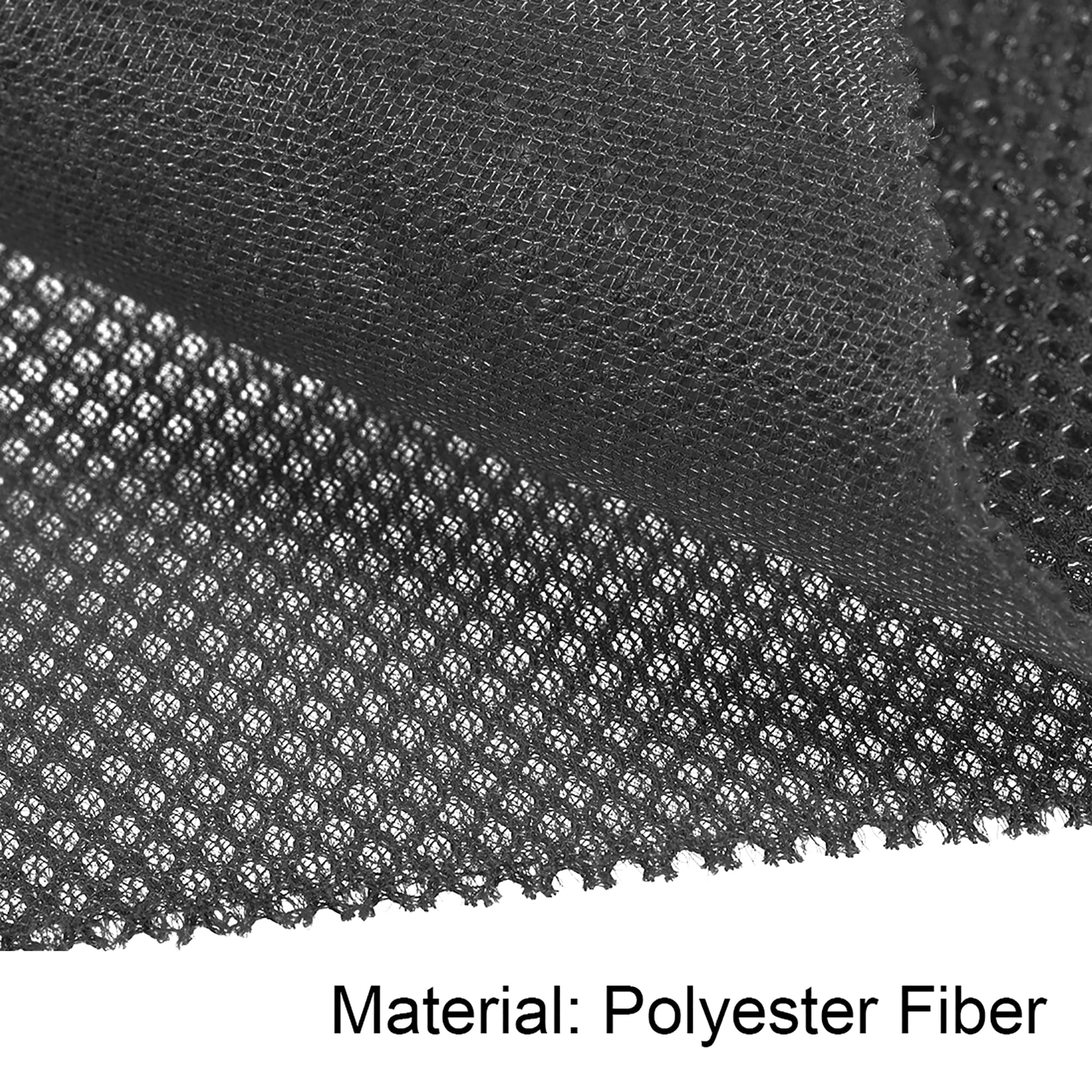 Uxcell Speaker Grill Cloth Polyester Fiber Stereo Mesh Fabric Dark Gray 1x1.45m