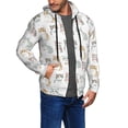 thumbnail image 3 of Zip Up Hoodies for Men - Classic Painted Cute Cartoon Cat Long Sleeve Comfrt Men'S Fashion Hoodies & Sweatshirts, Jackets for Men Hoodies Pullover Clothing Clothes with Pouch, 3 of 5