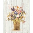thumbnail image 2 of Blum, Cheri 15x18 White Modern Wood Framed Museum Art Print Titled - Wild Flowers in Vase II on Barn Board, 2 of 4