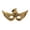 A001- Gold, variant on 3D Silver Half Face Eagle Halloween Mask, Halloween Mask, Winged Mask, Red Eye Detail, Adult Plastic Eye Mask 12X5 Inch for Halloween Party, Masquerade Events and Themed