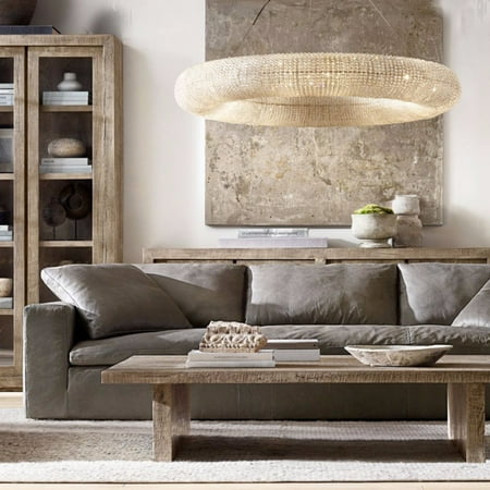 

Chandelier 43 Wide Round Clear Crystal Chandelier